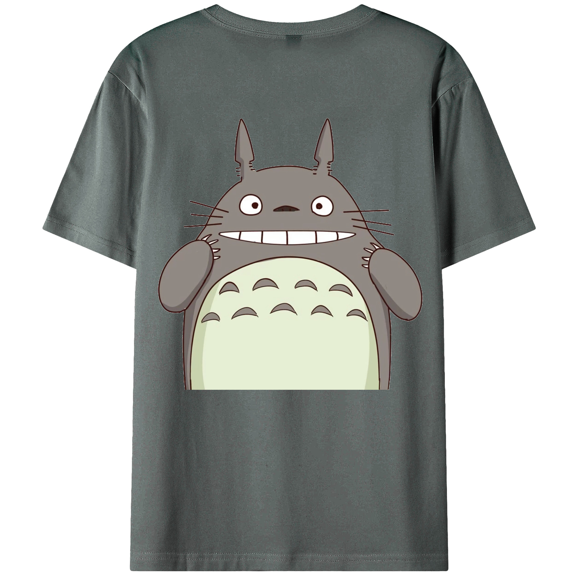 （画像用） となりのトトロ 草壁メイ 草壁サツキ My Neighbor Totoro Satsuki Kusakabe Mei Kusakabe 綿100％ メンズ半袖Tシャツ（バックプリント） 通気性